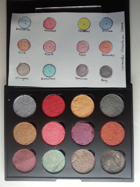 Star Trek Themed Eyeshadow Palette 12 Shades Star Trek Geeky