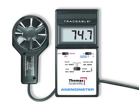 Thomas Traceable Digital Anemometer With Vane Probe To M S