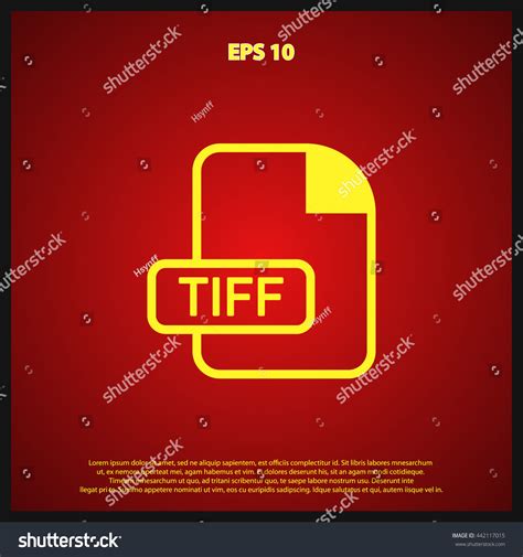 Tiff File Format Icon Stock Vector 442117015 : Shutterstock