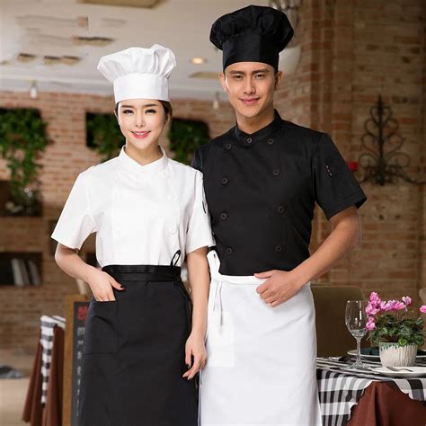 Summer Chinese Restaurant Chef Jacket Uniform Hotel Cook Clothes Food