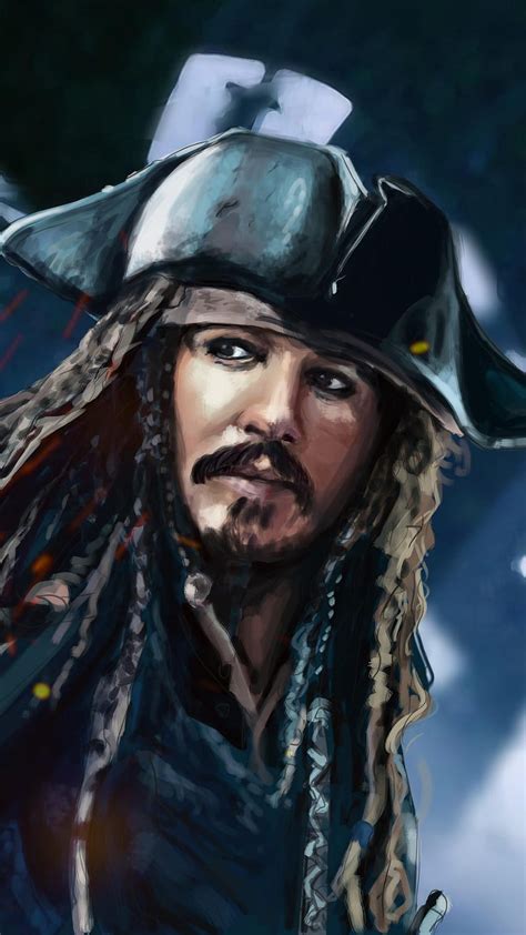 1080p Free Download 1080x1920 Jack Sparrow Artwork Iphone 7 6s 6 Plus Pixel Xl Android Full