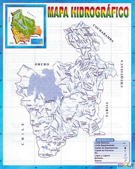 Mapa Hidrografico De Colombia Con Sus Rios Atlas Geografico Ee1