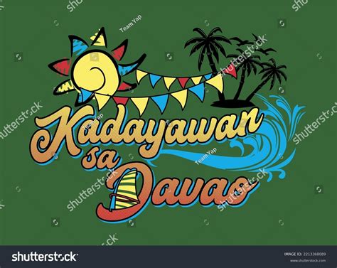 Davao Citys Kadayawan Festival Editable Colors Stock Vector (Royalty ...