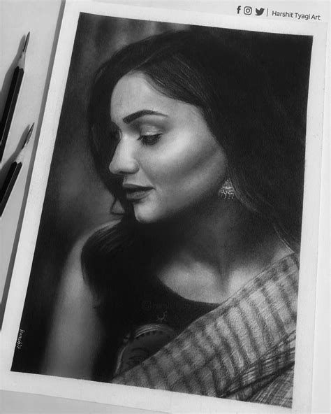 Pencil Handmade Portrait Of An Indian Woman How Is It Guys Oc Rindianonpolitical