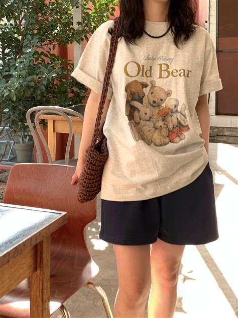 Zemma World Old Bear Printed Short Sleeve Tee Codibook