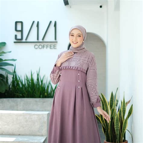 Jual Gamis Wanita Super Jumbo L XL XXL 3XL 4XL Ld 100 140cm Inara Dress