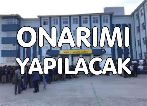 Muratl Anadolu Lisesi Onar Lacak Muratl Hizmet Gazetesi Resmi Web Sitesi