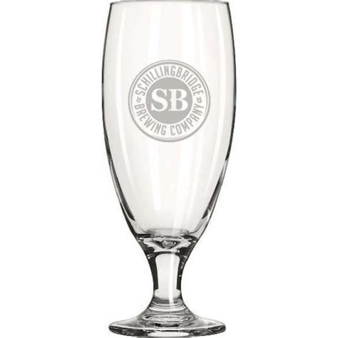 Logo Libbey Embassy Pilsner Glasses 16 Oz