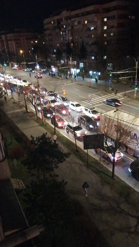 Foto Dron Cum Au Blocat Doi Oferi Tot Traficul Clujean Vineri