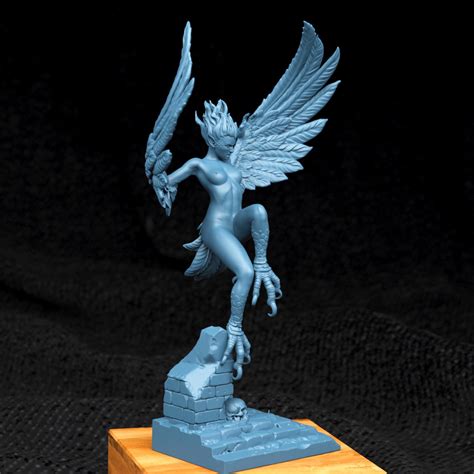 NSFW Harpy Nude Mm Resin Statue Dungeons And Dragons Etsy