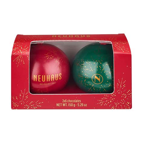 Amazon Neuhaus Belgian Chocolate Christmas Balls Mix Red