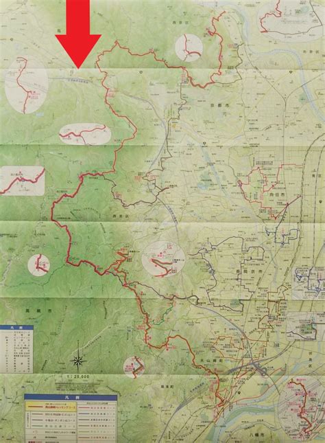 京都トレイル及び西山連峰トレッキングマップ 他 関西地図センター