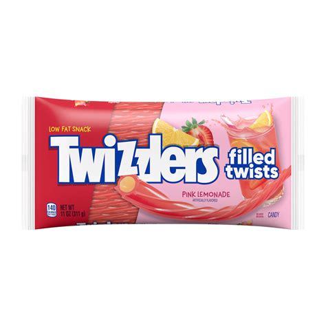 Twizzlers Filled Twists Pink Lemonade Licorice Candy Shop Candy At H E B