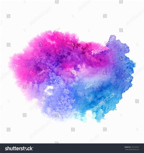 Abstract Watercolor Splash Watercolor Drop Stock Vector 136132913