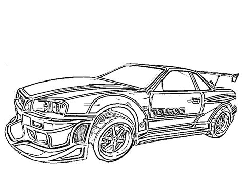 Nissan Skyline Coloring Pages Coloring Nation