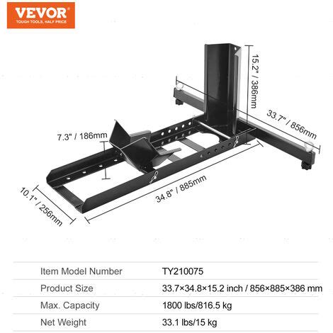 Vevor Soporte De Rueda De Motocicleta Capacidad De Kg Calzo De