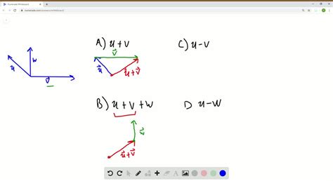 SOLVED Sketch The Vector Indicated The Vectors Mathbf U And Mathbf