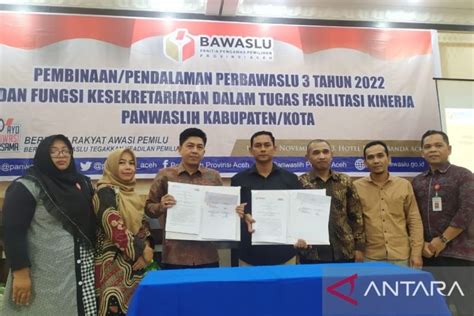 Panwaslih Dan GeRAK Aceh Kerja Sama Pengawasan Partisipatif Pemilu 2024