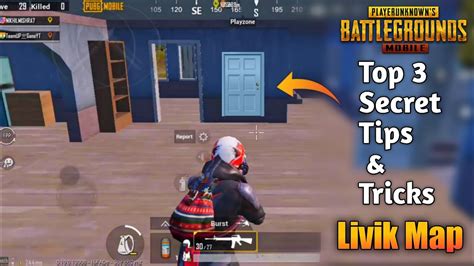 New Map Livik Top 3 New Secret Tips And Tricks In Pubg Mobile Livik Map Tips And Tricks Youtube