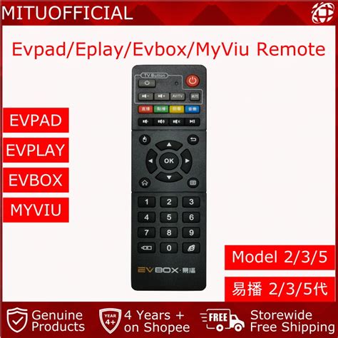 Evpad Eplay Evbox Myviu Remote Control Shopee Malaysia