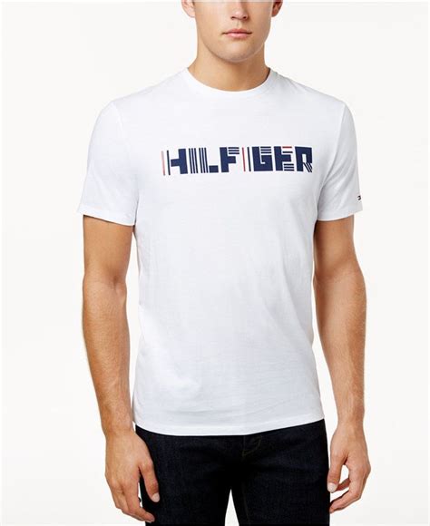 Tommy Hilfiger Mens Baton T Shirt Tommy T Shirt Polo Shirt Macys Men