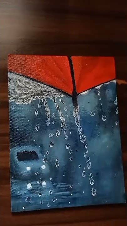 Rainy Day Painting Acrylic Painting For Beginners☔🎨shorts Youtube