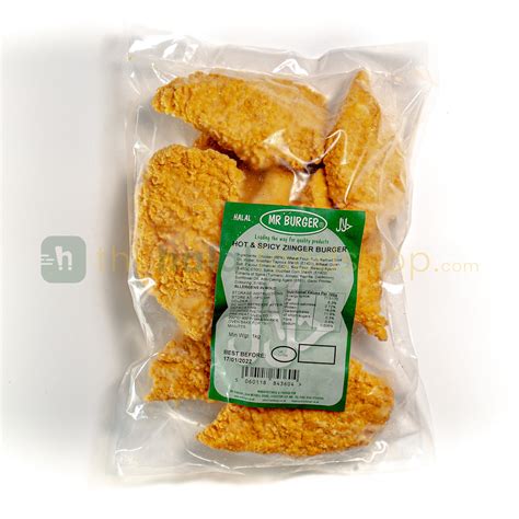 Mr Burger Hot & Spicy Zinger Burgers (900g) – The Halal Food Shop