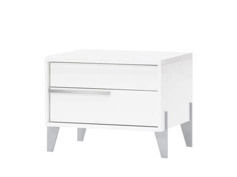 Modern White Italian Lacquer Nightstand | Furnituremodern.com