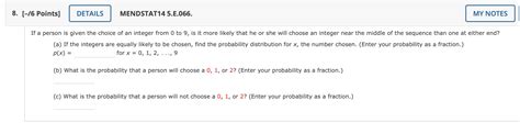 Solved 6 Points Mendstat14 5e066 If A Person Is Given