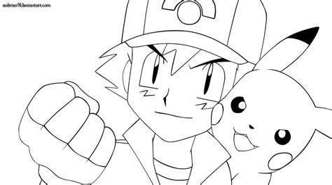 Ash and Pikachu by Andrian91 on DeviantArt