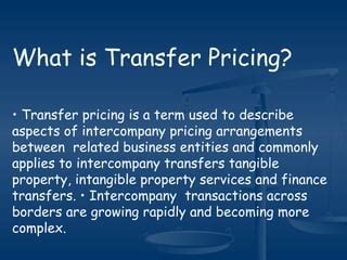 Transfer Pricing By BU AIS 2nd Batch PPT