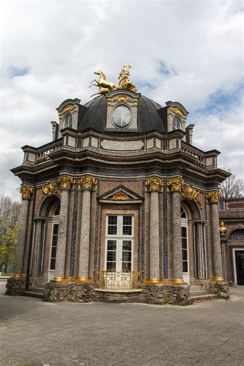 Park Van Eremitage Oud Paleis In Bayreuth Duitsland Stock