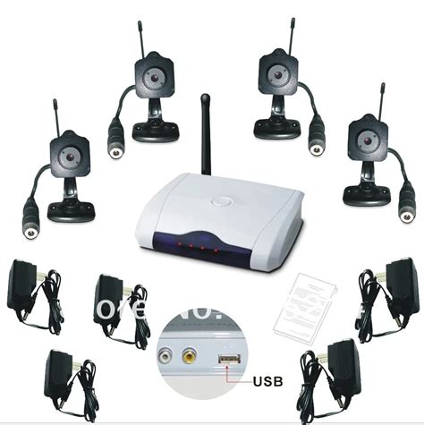 2.4G 4CH mini Wireless camera Home USB DVR CCTV Security surveillance ...