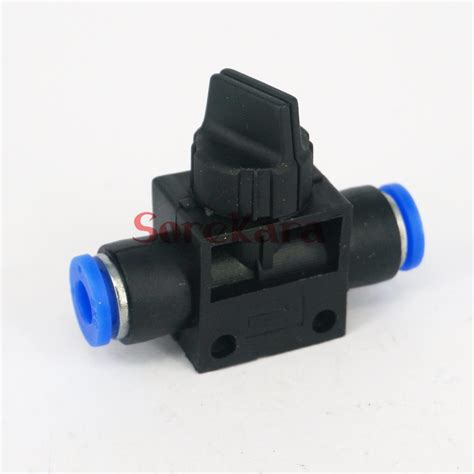 Fit Tube Od 8mm Ball Valve Hand Shut Off Push In Connector Pneumatic