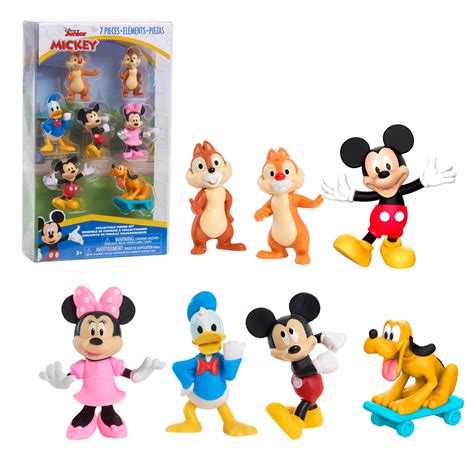 Disney Junior Mickey Mouse Characters 7-Piece Figurine Collection Set ...