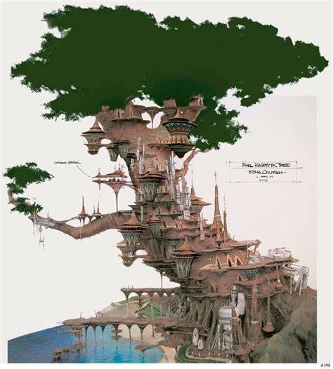 “Final Kashyyyk Tree” model & concept art for the Wookiee tree by @rchurchdesign , took 13 wee ...