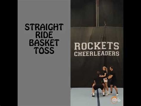 Straight ride (pencil) basket toss instructional video - cheerleading ...