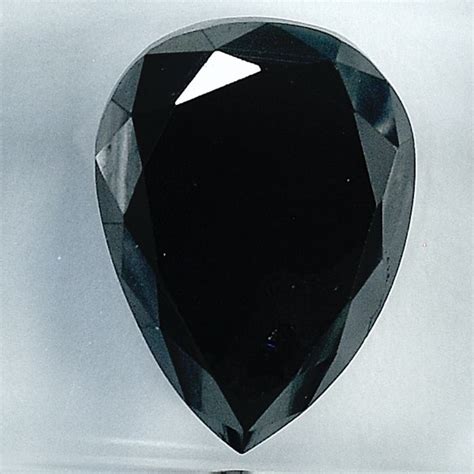 Diamond 4 60 Ct Pear Black Colour Treated N A Catawiki