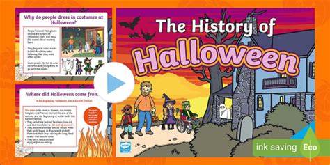 History of Halloween PowerPoint - Halloween History for Kids