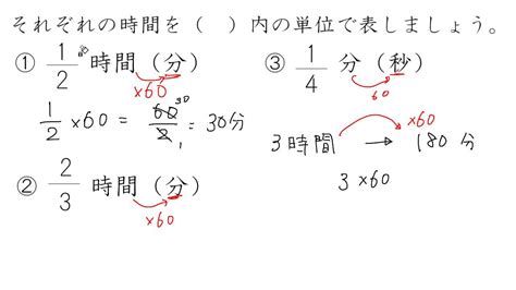 【小6 算数】分数で時間を表す（時間→分） 分数 時間 変換に関連するすべての知識