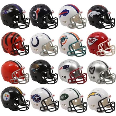 Riddell NFL AFC Team Pocket Size Conference Helmet Set