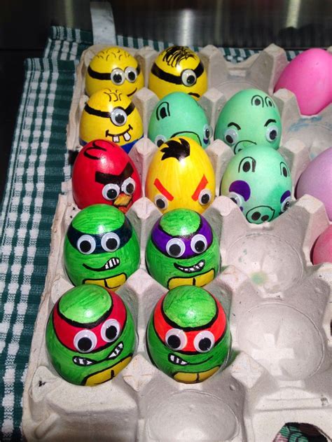 Easter Eggs I Made For The Nephews To Enjoy Sunday Ninja Turtles