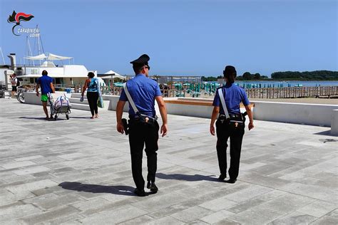 In Un Mese Oltre Servizi Dei Carabinieri A Lignano Sabbiadoro