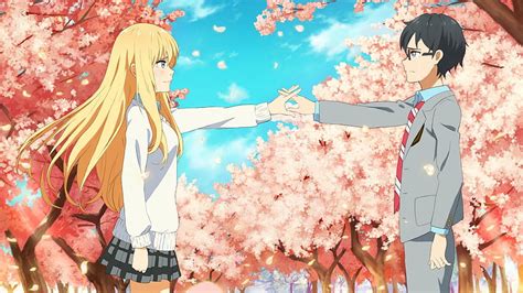 Kaori Miyazono Kousei Arima Your Lie In April Hd Wallpaper Pxfuel