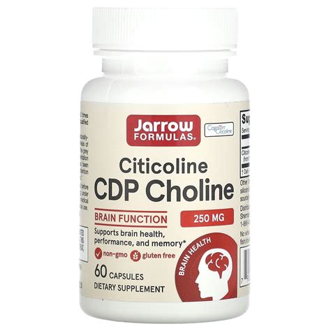 jarrow formulas citicoline  mg  capsules