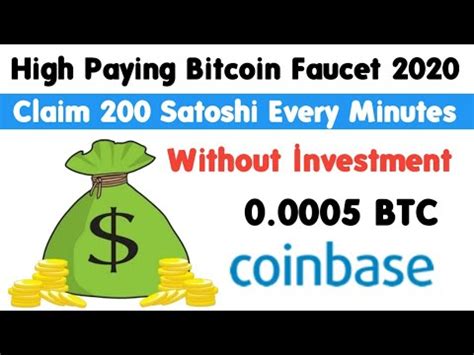 Claim Btc Satoshi Every Minutes Bitcoin Faucet Instant Payout