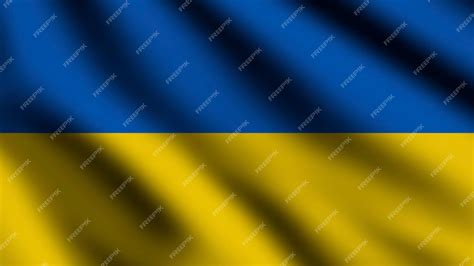 Premium Photo Ukraine Flag Blowing In The Wind Full Page Flying Flag