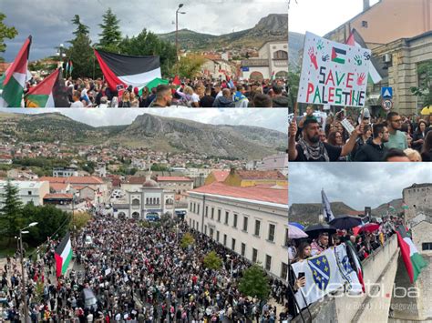 Pogledajte Protest Podr Ke Mostara Za Palestinu