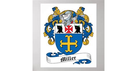 Miller Family Crest Poster | Zazzle