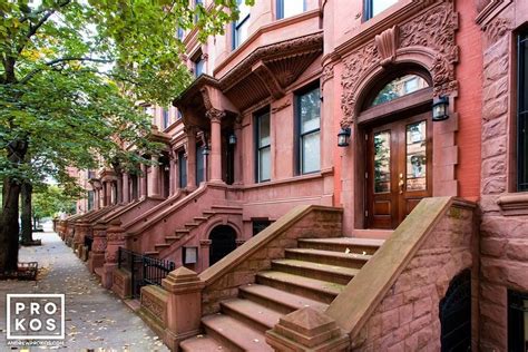 Harlem Brownstones Iii Framed Photograph By Andrew Prokos